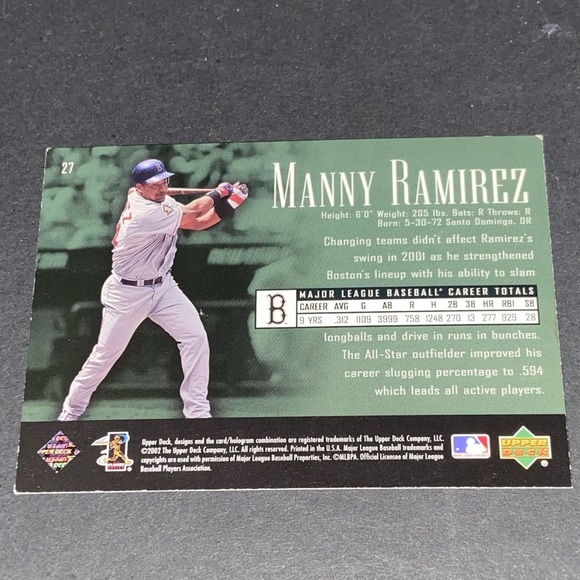 Manny Ramirez cards (3) 2001-2006 - Picture 6 of 8